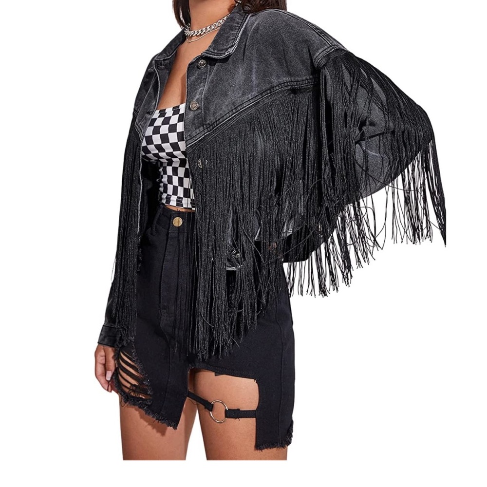 Funky Western Denim Jacket